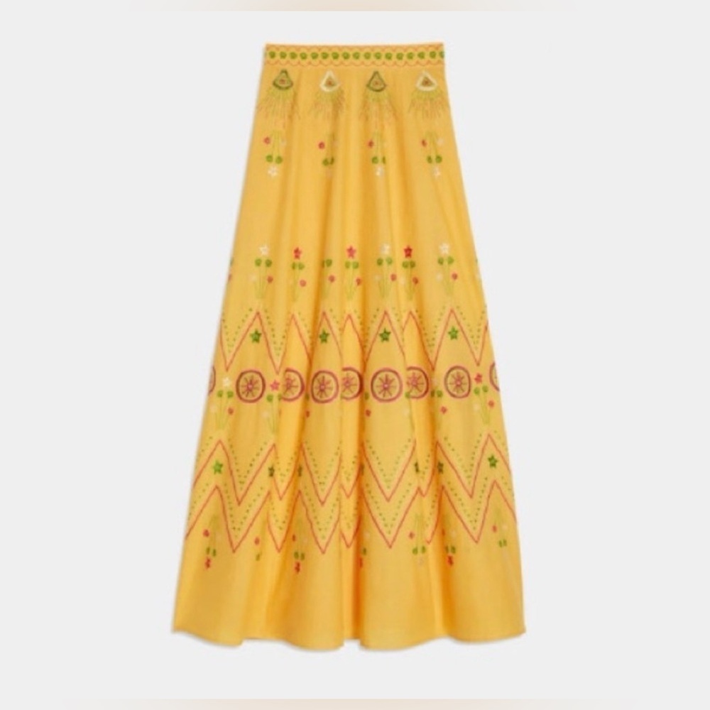 NWT Emporio Sirenuse Cinderella Crop Top / Camille Stromboli Skirt Set 44 US 8 - Picture 7 of 15